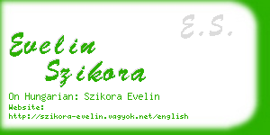 evelin szikora business card